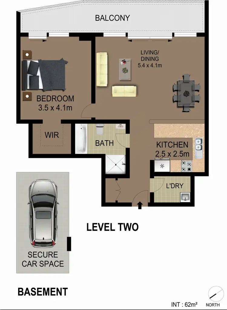 Floorplan of Homely apartment listing, 202/1-5 Princes Highway, St Peters NSW 2044