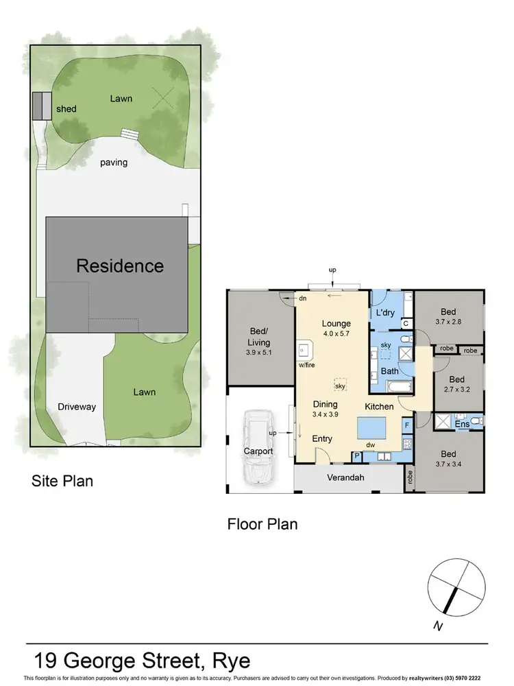 Floorplan of Homely house listing, 19 George Street, Rye VIC 3941