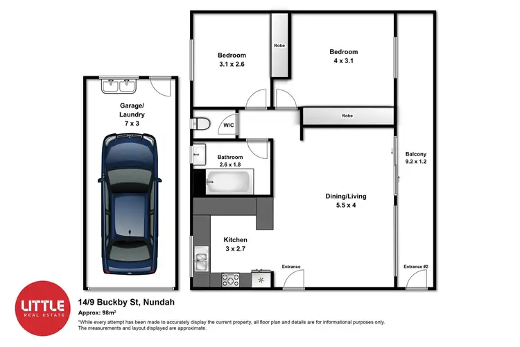 Floorplan of Homely unit listing, 14/9 Buckby Street, Nundah QLD 4012