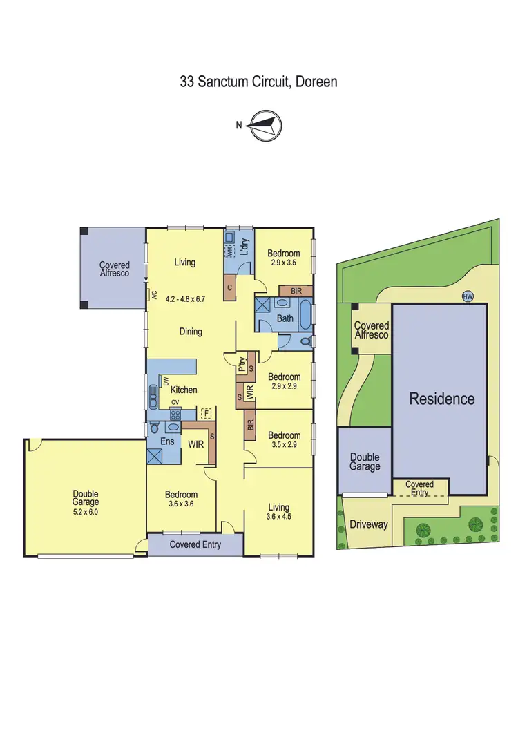 Floorplan of Homely house listing, 33 Sanctum Circuit, Doreen VIC 3754
