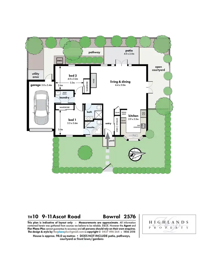 Floorplan of Homely villa listing, 10/9-11 Ascot Road, Bowral NSW 2576