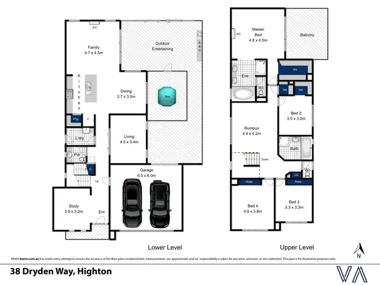 Floorplan of Homely house listing, 38 Dryden Way, Highton VIC 3216