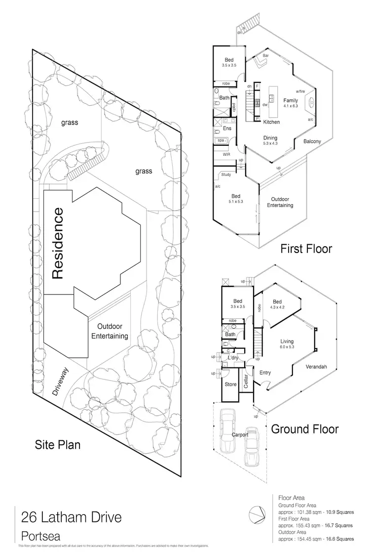 Floorplan of Homely house listing, 26 Latham Drive, Portsea VIC 3944