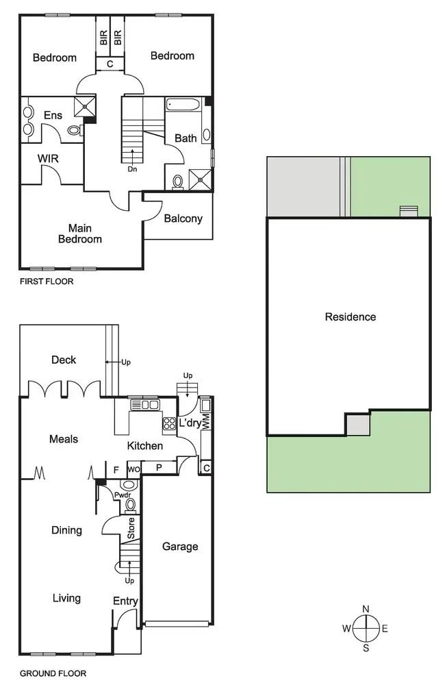 Floorplan of Homely townhouse listing, 32 Flowers Street, Caulfield South VIC 3162