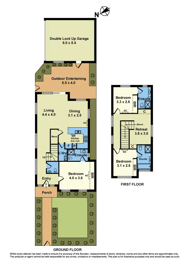 Floorplan of Homely townhouse listing, 1/24 Clyde Street, Newport VIC 3015