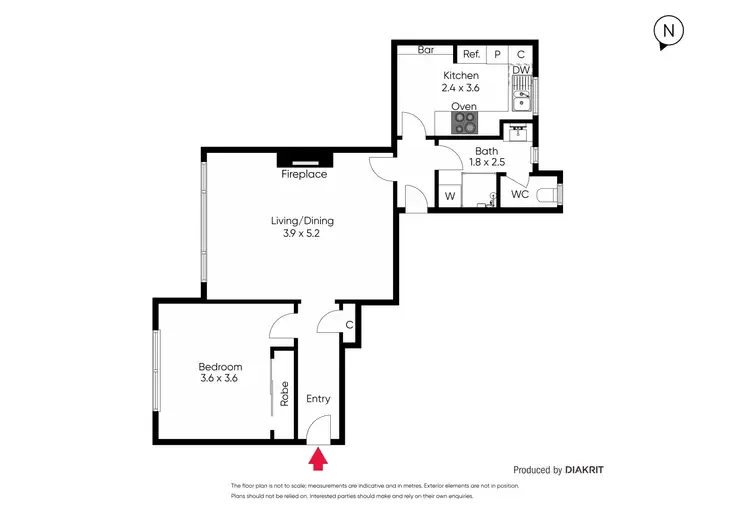 Floorplan of Homely apartment listing, 16/17A Milton Street, Elwood VIC 3184