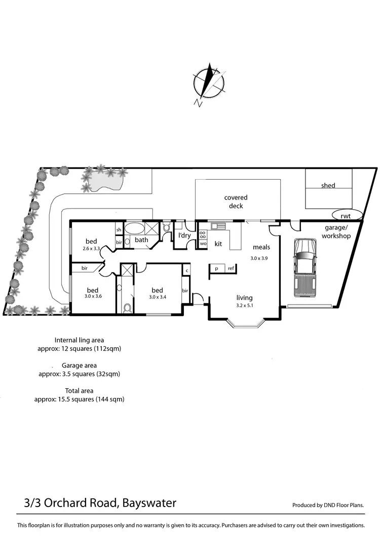 Floorplan of Homely unit listing, 3/3 Orchard Road, Bayswater VIC 3153