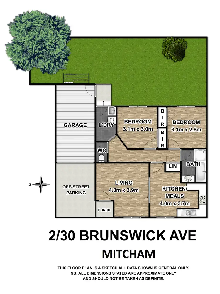 Floorplan of Homely unit listing, 2/30 Brunswick Road, Mitcham VIC 3132
