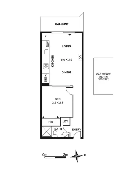 Floorplan of Homely apartment listing, 1604/3 Yarra Street, South Yarra VIC 3141