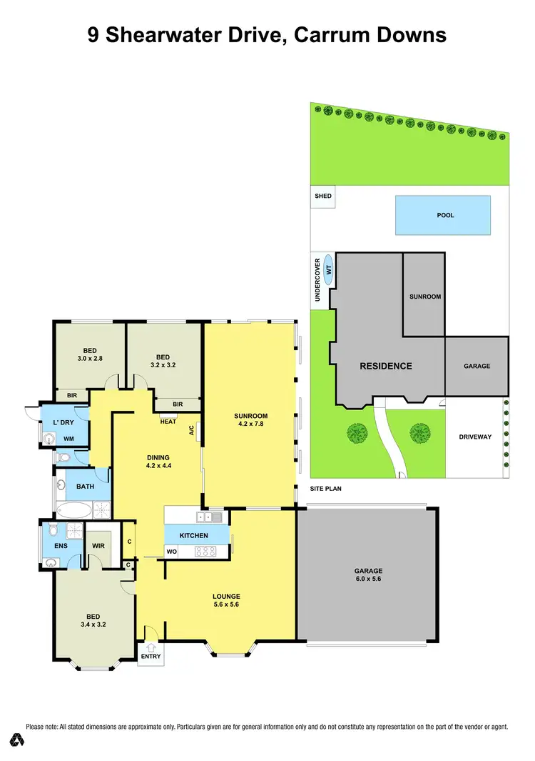 Floorplan of Homely house listing, 9 Shearwater Drive, Carrum Downs VIC 3201