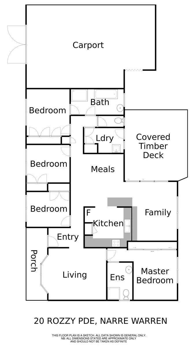 Floorplan of Homely house listing, 20 Rozzy Parade, Narre Warren VIC 3805