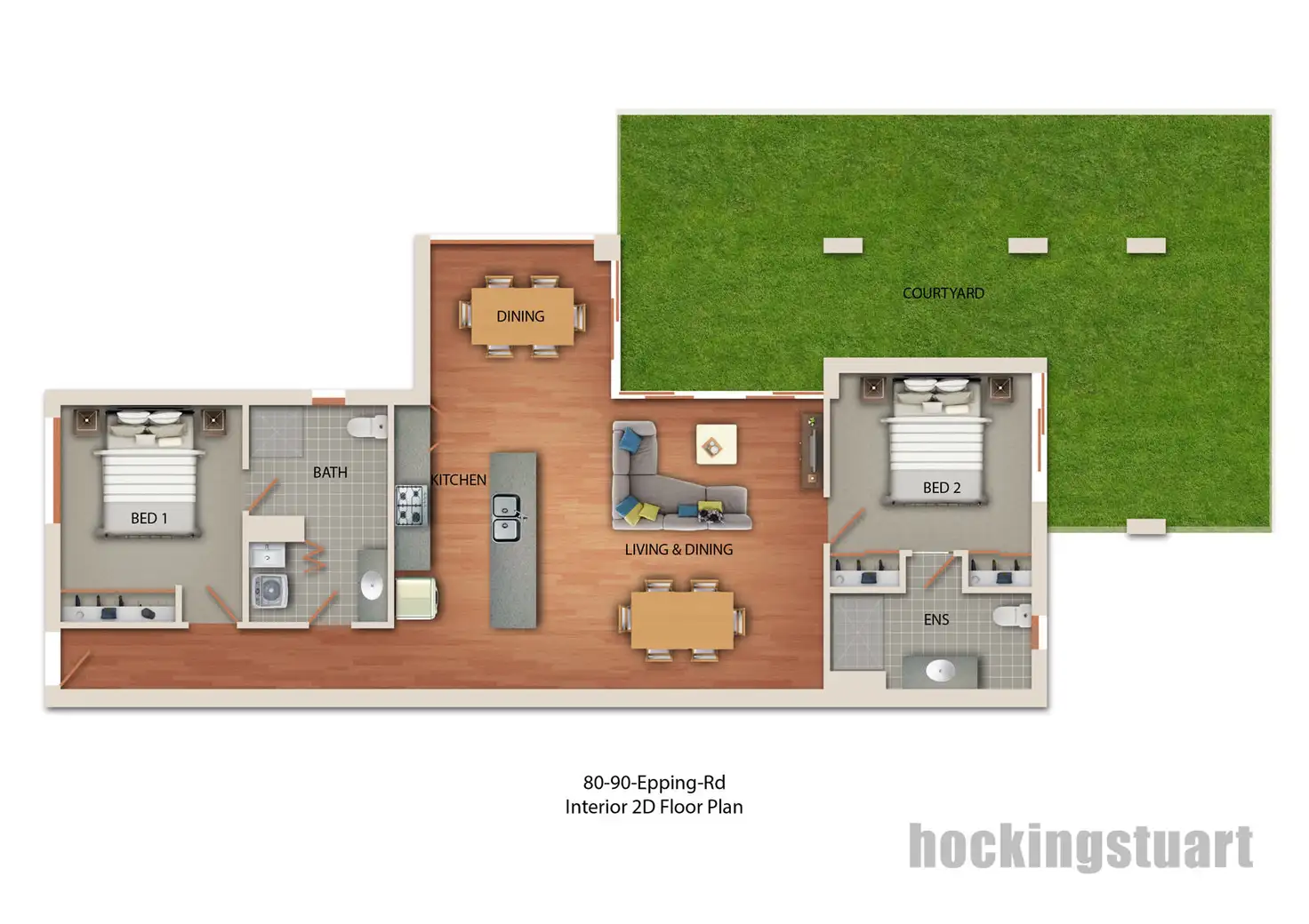 Floorplan of Homely apartment listing, G126/80G Epping Road, Epping VIC 3076