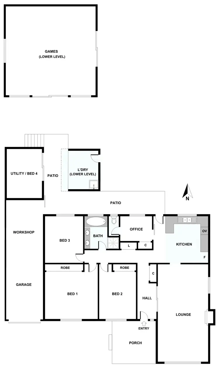 Floorplan of Homely house listing, 6 Fortview Road, Mount Claremont WA 6010