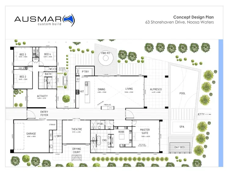 Floorplan of Homely house listing, 63 Shorehaven Drive, Noosa Waters QLD 4566