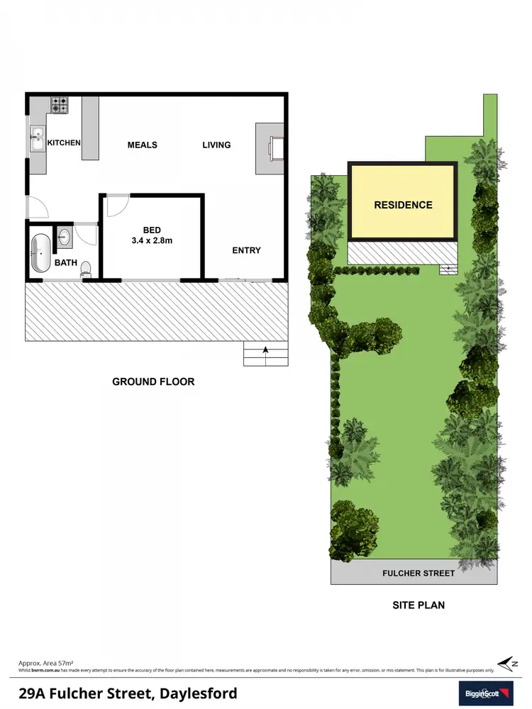 Floorplan of Homely house listing, 29A Fulcher Street, Daylesford VIC 3460