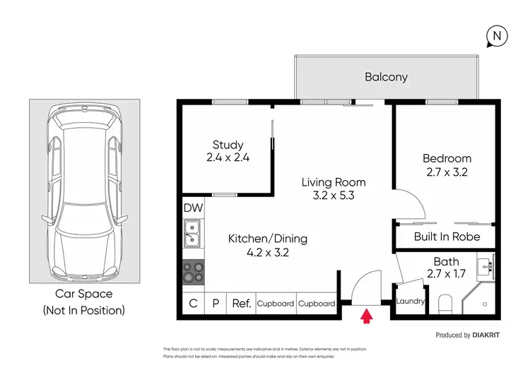 Floorplan of Homely apartment listing, G05/108 Altona Street, Kensington VIC 3031