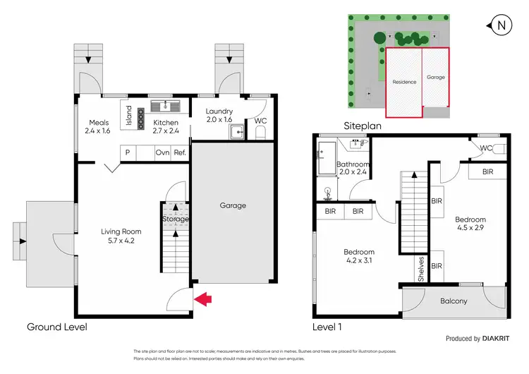 Floorplan of Homely townhouse listing, 4/77 Paxton Street, Malvern East VIC 3145