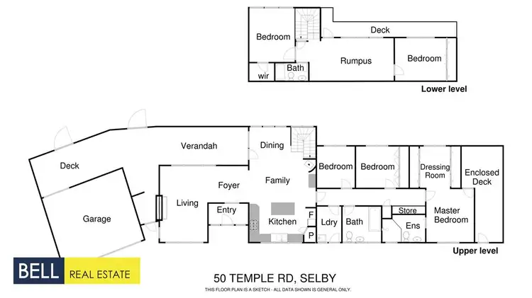 Floorplan of Homely house listing, 50 Temple Road, Selby VIC 3159