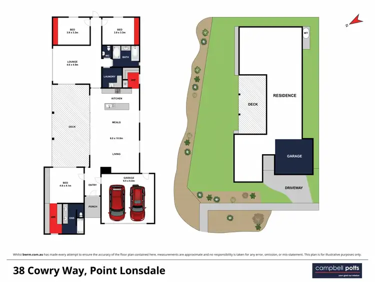 Floorplan of Homely house listing, 38 Cowry Way, Point Lonsdale VIC 3225