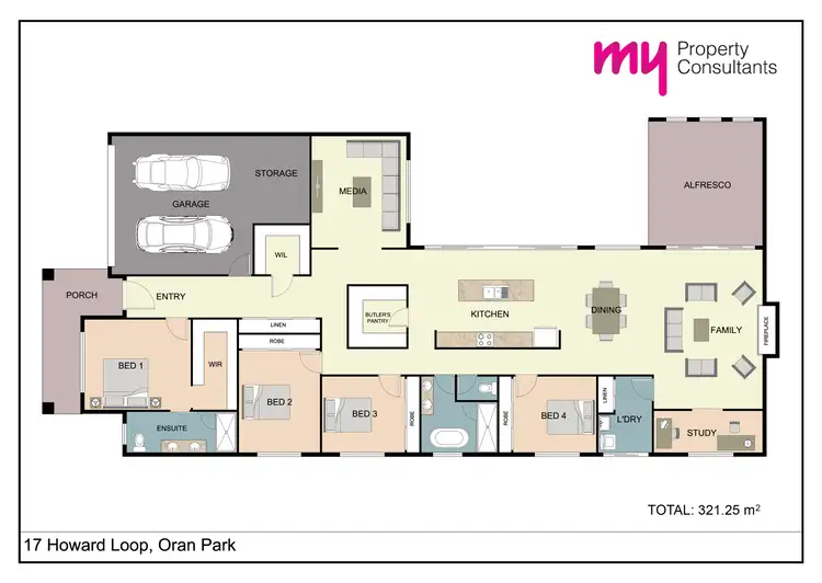 Floorplan of Homely house listing, 17 Howard Loop, Oran Park NSW 2570