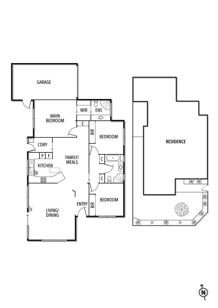 Floorplan of Homely unit listing, 1/23 Talbot Avenue, St Kilda East VIC 3183