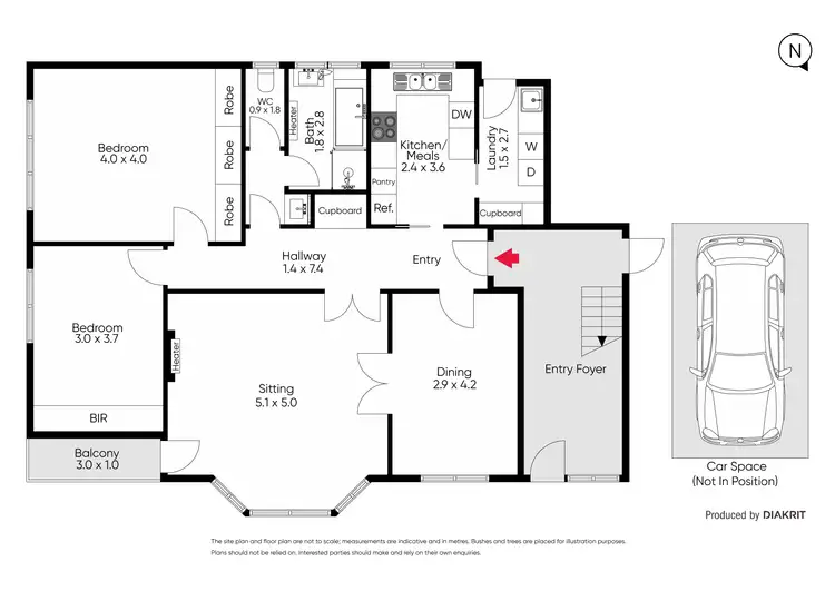 Floorplan of Homely apartment listing, 1/49A Kensington Road, South Yarra VIC 3141