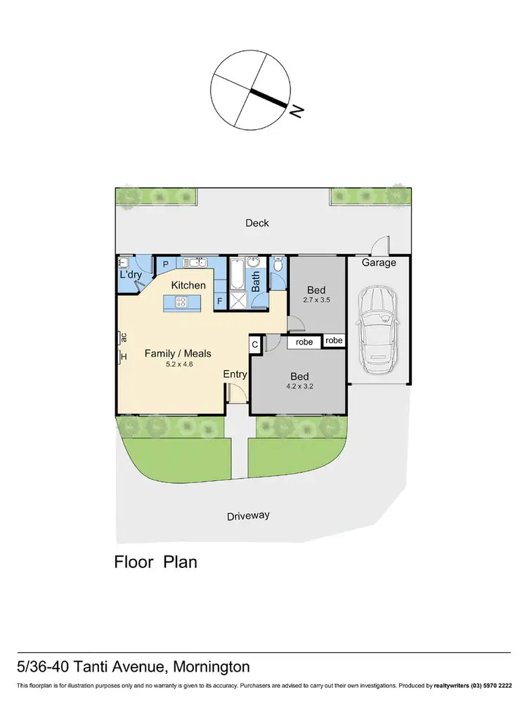 Floorplan of Homely house listing, 5/36-40 Tanti Avenue, Mornington VIC 3931