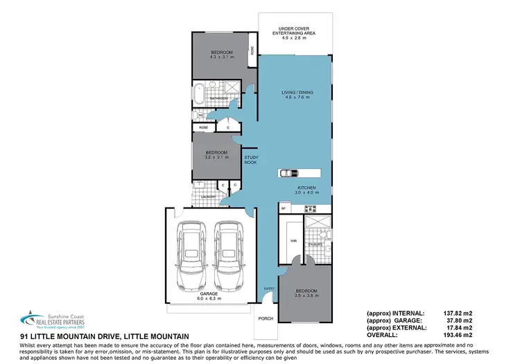 Floorplan of Homely house listing, 91 Little Mountain Drive, Little Mountain QLD 4551