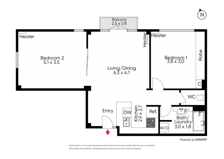 Floorplan of Homely apartment listing, 404/258 Flinders Lane, Melbourne VIC 3000