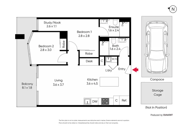 Floorplan of Homely apartment listing, 513/145 Queensberry Street, Carlton VIC 3053