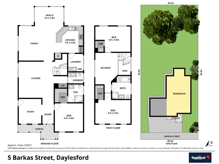 Floorplan of Homely house listing, 5 Barkas Street, Daylesford VIC 3460