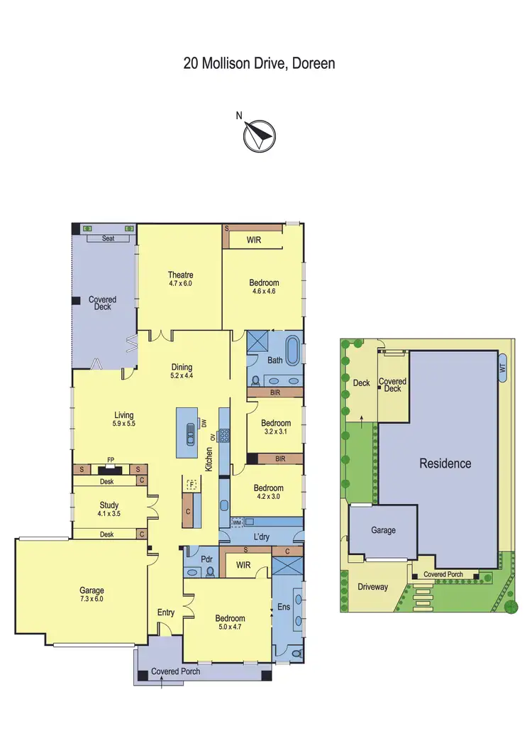 Floorplan of Homely house listing, 20 Mollison Drive, Doreen VIC 3754