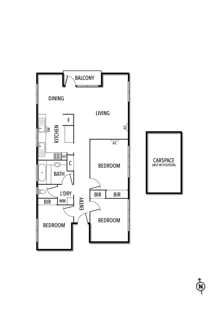 Floorplan of Homely apartment listing, 3/105 Grosvenor Street, St Kilda East VIC 3183