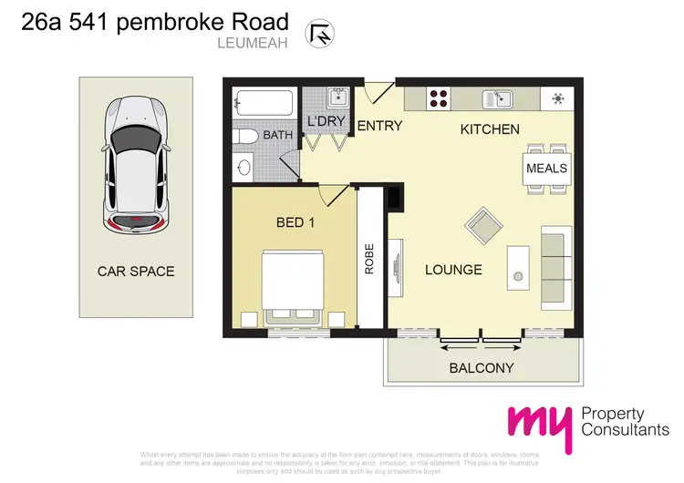 Floorplan of Homely unit listing, 26A/541 Pembroke Road, Leumeah NSW 2560