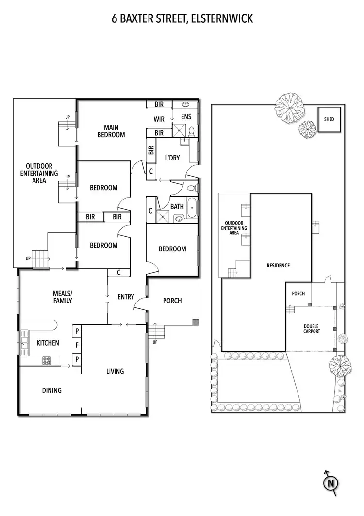 Floorplan of Homely house listing, 6 Baxter Street, Elsternwick VIC 3185