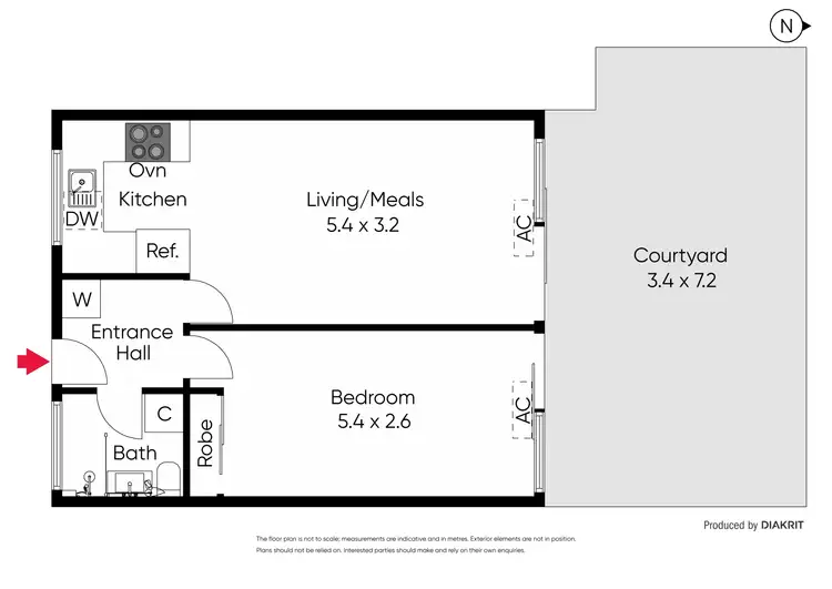 Floorplan of Homely apartment listing, 2/85 Caroline Street, South Yarra VIC 3141