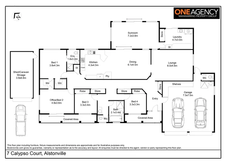 Floorplan of Homely house listing, 7 Calypso Court, Alstonville NSW 2477