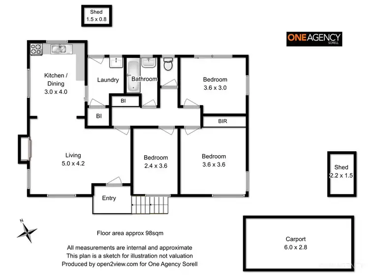 Floorplan of Homely house listing, 7 Akora Street, Mornington TAS 7018