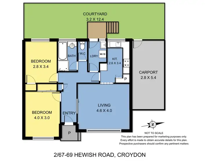 Floorplan of Homely unit listing, 2/67-69 Hewish Road, Croydon VIC 3136
