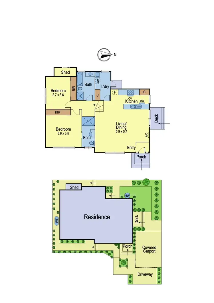 Floorplan of Homely unit listing, 2/5 McKenzie Court, Greensborough VIC 3088