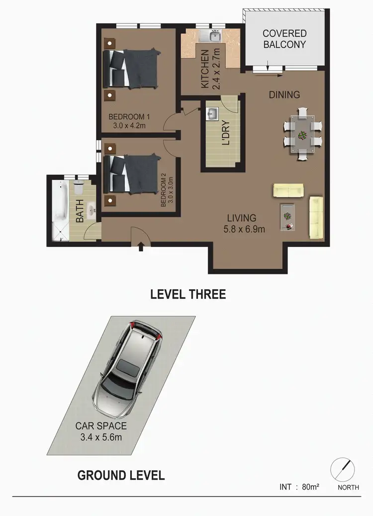 Floorplan of Homely apartment listing, 12/13 Railway Street, Kogarah NSW 2217