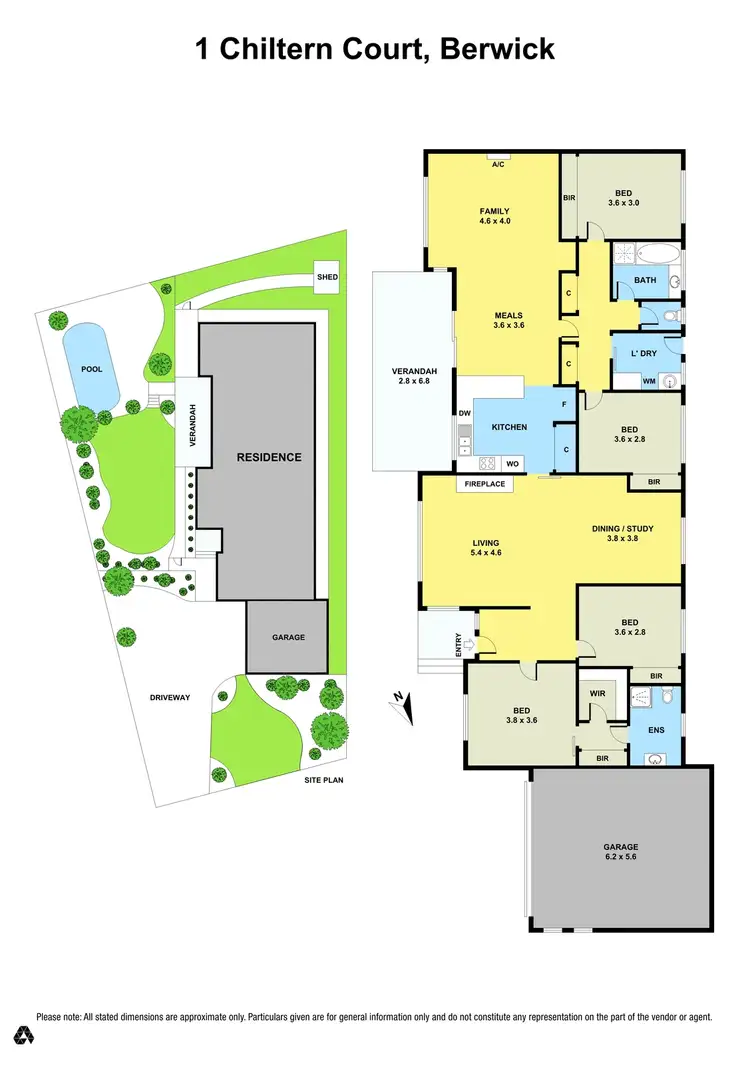 Floorplan of Homely house listing, 1 Chiltern Court, Berwick VIC 3806