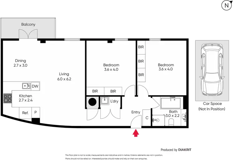 Floorplan of Homely apartment listing, 863/1 Esplanade West, Port Melbourne VIC 3207