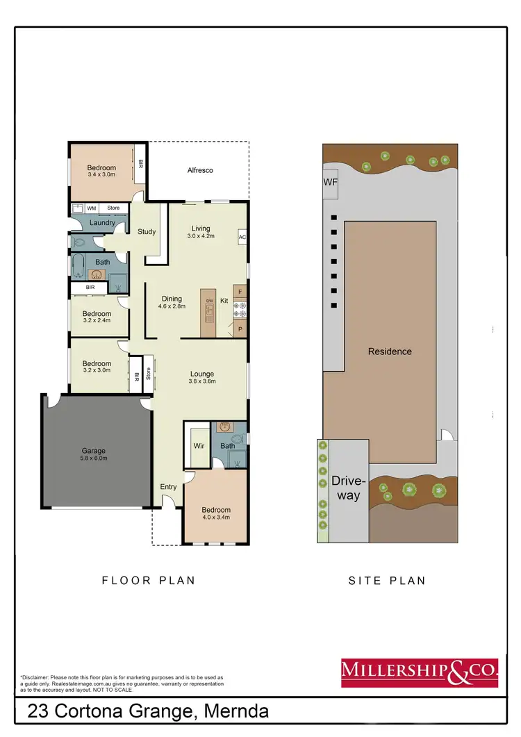 Floorplan of Homely house listing, 23 Cortona Grange, Mernda VIC 3754