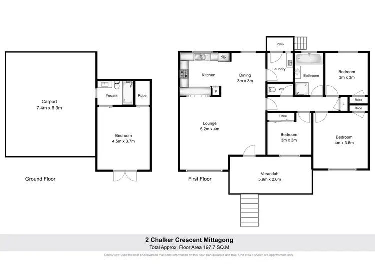 Floorplan of Homely house listing, 2 Chalker Crescent, Mittagong NSW 2575