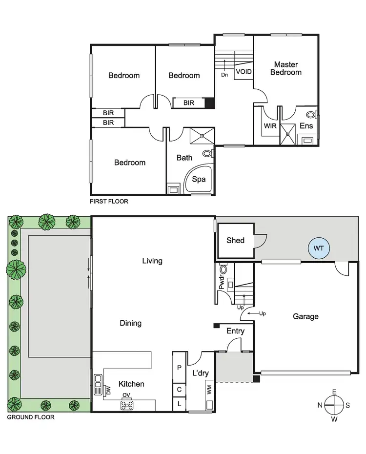 Floorplan of Homely townhouse listing, 2/12 Neville Street, Carnegie VIC 3163