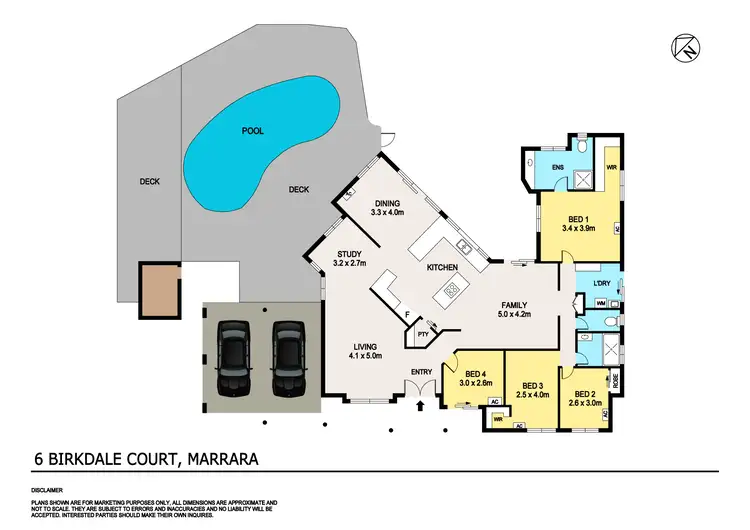 Floorplan of Homely house listing, 6 Birkdale Court, Marrara NT 812