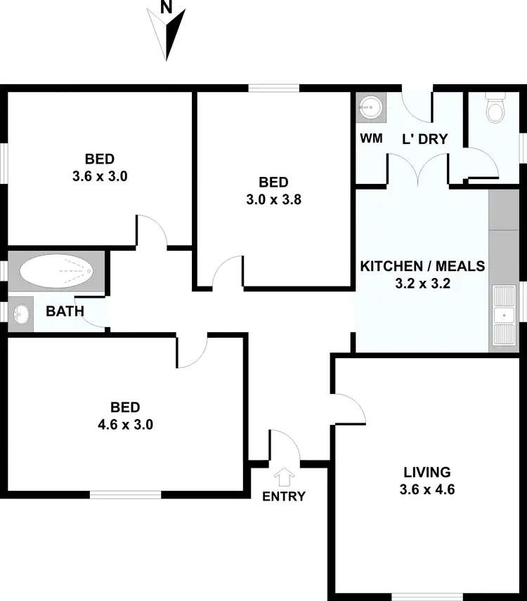 Floorplan of Homely house listing, 114 Devonshire Road, Sunshine VIC 3020