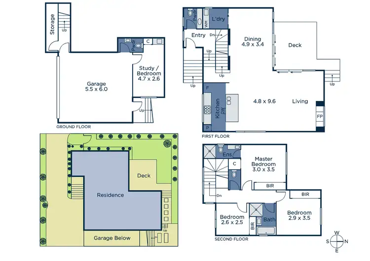 Floorplan of Homely townhouse listing, 2/12 Salisbury Avenue, Blackburn VIC 3130
