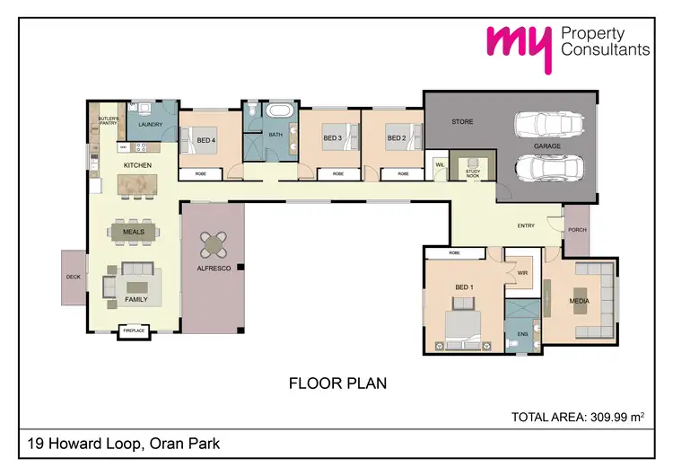 Floorplan of Homely house listing, 19 Howard Loop, Oran Park NSW 2570